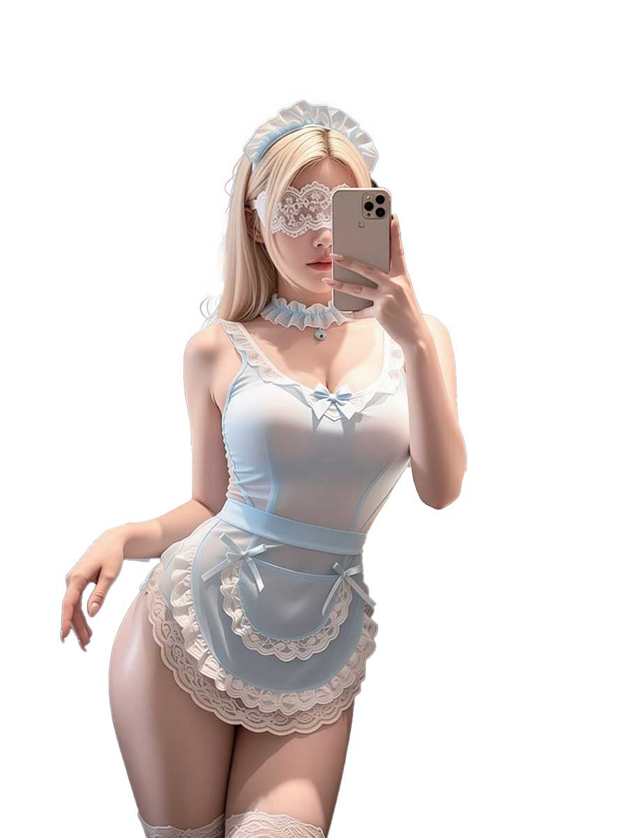 jimiko For Blue White Lace Ted - Lace Teddy Lingerie ulasan dan harga
